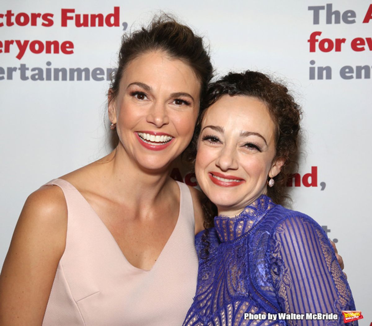 Sutton Foster and Megan McGinnis at 