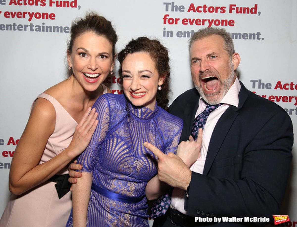 Sutton Foster, Megan McGinnis and Marc Kudisch  at 