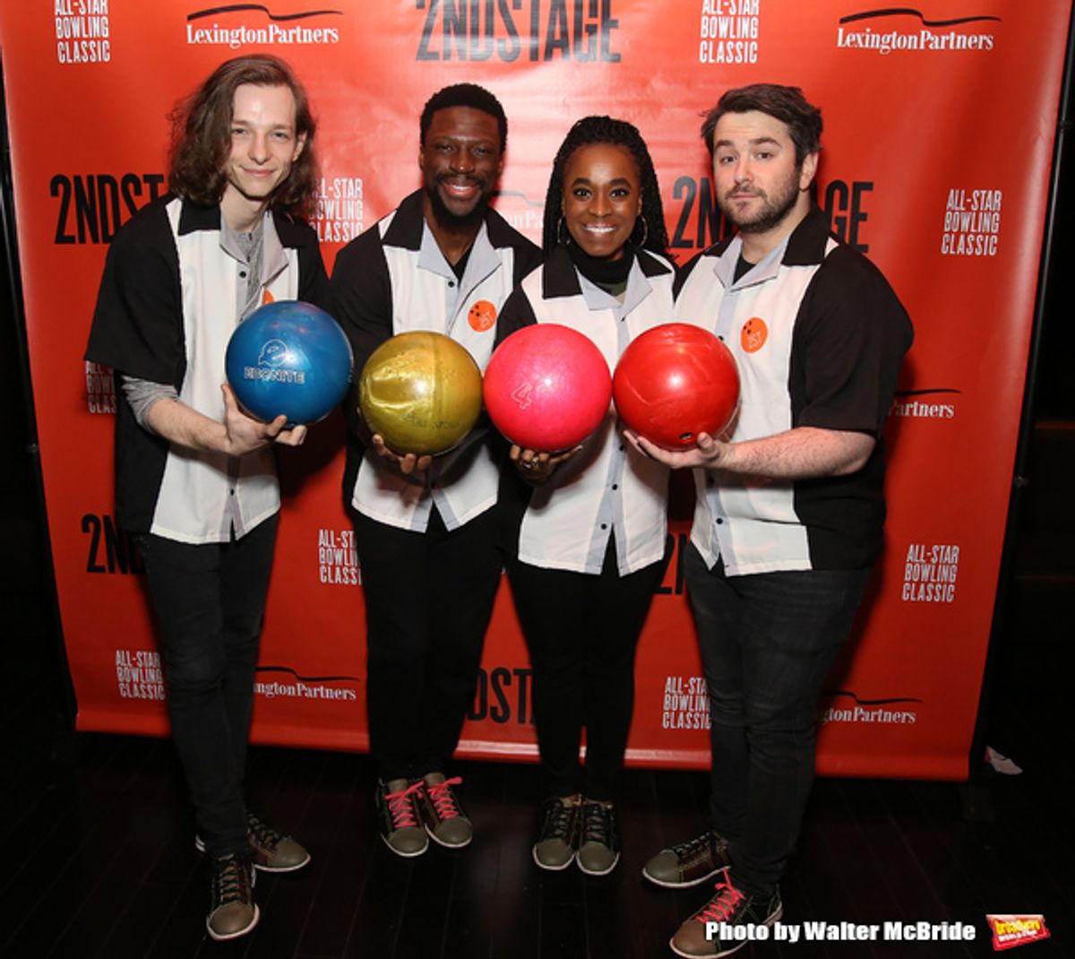 Mike Faist, Michael Luwoye, Kristolyn Lloyd and Alex Brightman at 