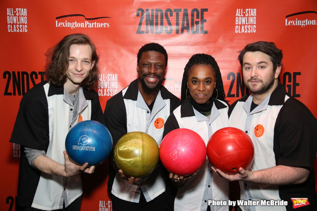 Mike Faist, Michael Luwoye, Kristolyn Lloyd and Alex Brightman at 