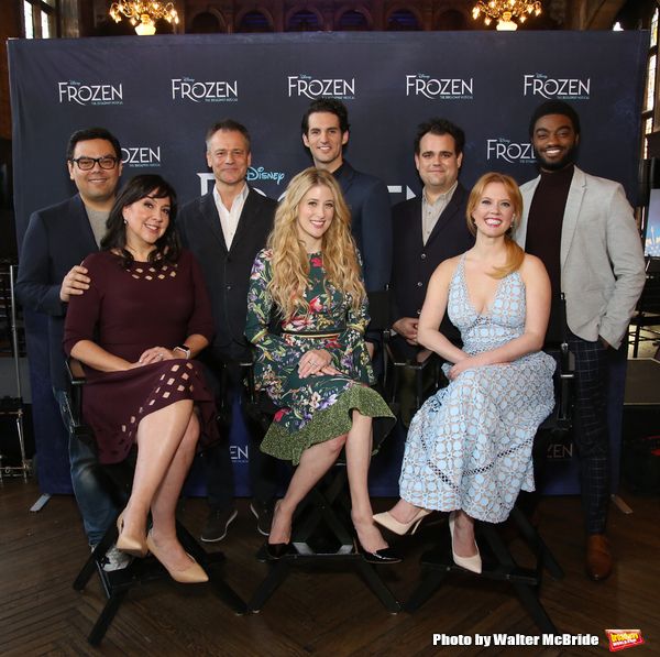 Robert Lopez, Kristen Anderson-Lopez, Michael Grandage, Caissie Levy, John Riddle, Gr Photo