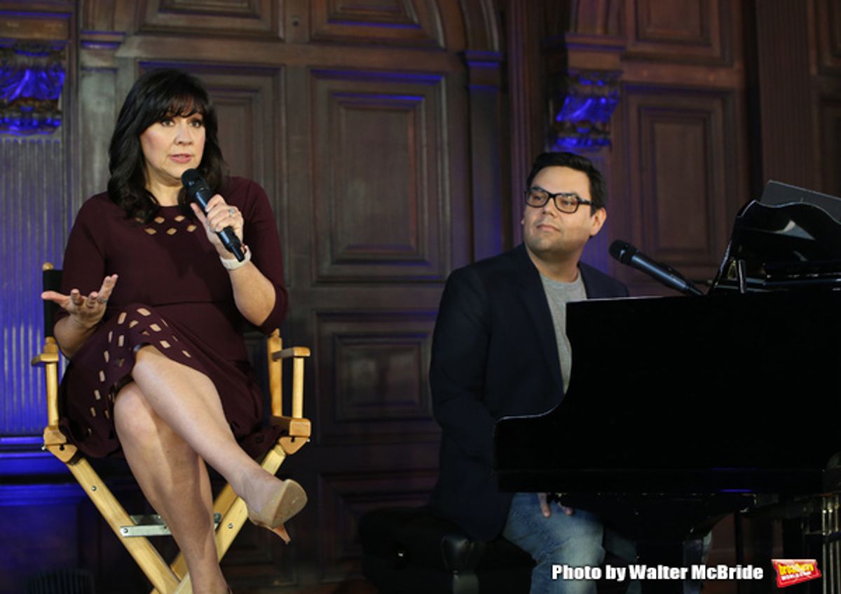 Kristen Anderson-Lopez and Robert Lopez at 