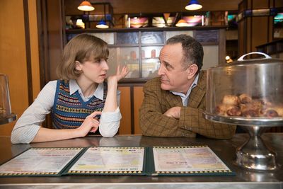 Adam Heller and Julia Knitel with Cheryl Stern.  Photo