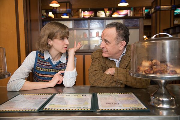 Adam Heller and Julia Knitel with Cheryl Stern.  Photo