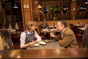 Adam Heller and Julia Knitel with Cheryl Stern.  Photo