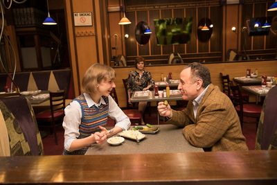 Adam Heller and Julia Knitel with Cheryl Stern.  Photo