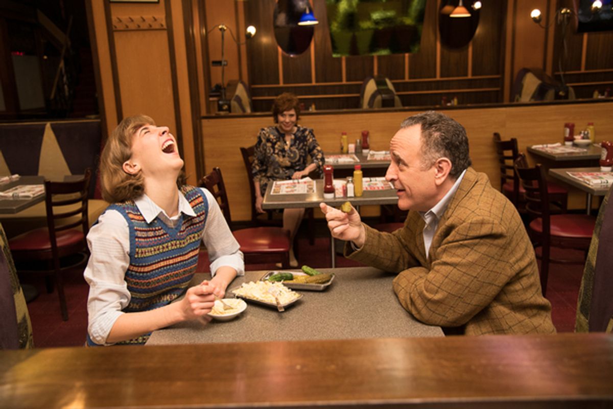 Adam Heller and Julia Knitel with Cheryl Stern.  at 