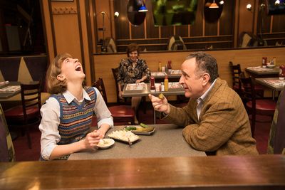 Adam Heller and Julia Knitel with Cheryl Stern.  Photo