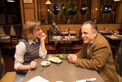 Adam Heller and Julia Knitel with Cheryl Stern.  Photo