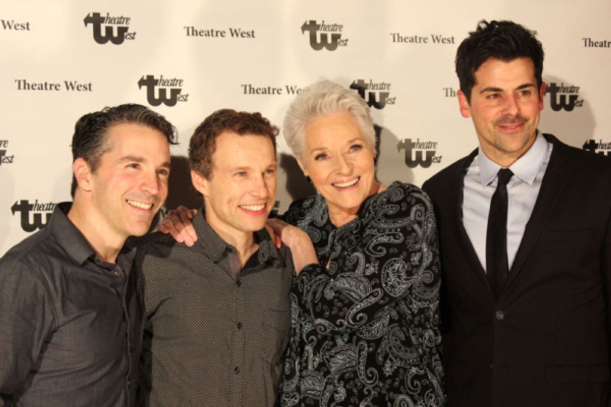 Lee with actor Adam Huss and Jeff Johns and Joe Abramson at 