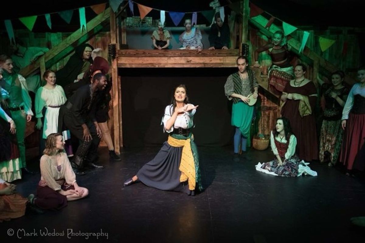 Rachelle Kates as Esmeralda performing Rhythm Of The Tambourine 
 at 