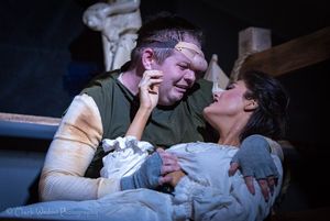 Zach Gibson as Quasimodo, Rachelle Kates as Esmeralda
@ BroadwayWorld Zach Gibson as Quasimodo, Rachelle Kates as Esmeralda
Photo