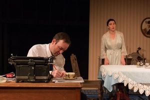 (L to R) NICLAS OLSON (Tom) and DAYNA CHILDS (Amanda)  from the Lakewood Playhouse Pr Photo