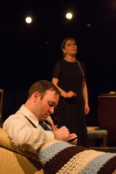 (L to R) NICLAS OLSON (Tom) and DAYNA CHILDS (Amanda)  from the Lakewood Playhouse Pr Photo