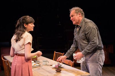 Celeste Arias as ElÃ©na and Jay O. Sanders as VÃ¡nya in Uncle Vanya, translated b Photo