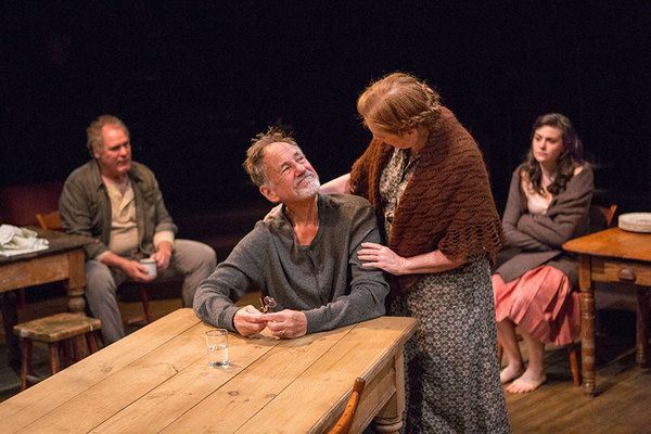 (from left) Jay O. Sanders as VÃ¡nya, Jon DeVries as SerebryakÃ³v, Kate Kearney-P Photo
