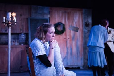 Jean Bates as the little girl in Mary Zimmermanâ€™s THE SECRET IN THE WINGS, dir Photo