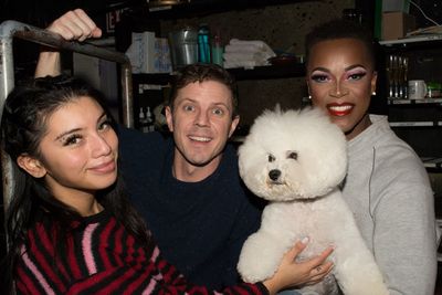 Kirstin Maldonado, Jake Shears and J. Harrison Ghee and Flynn. Photo by Dean Jones. Photo