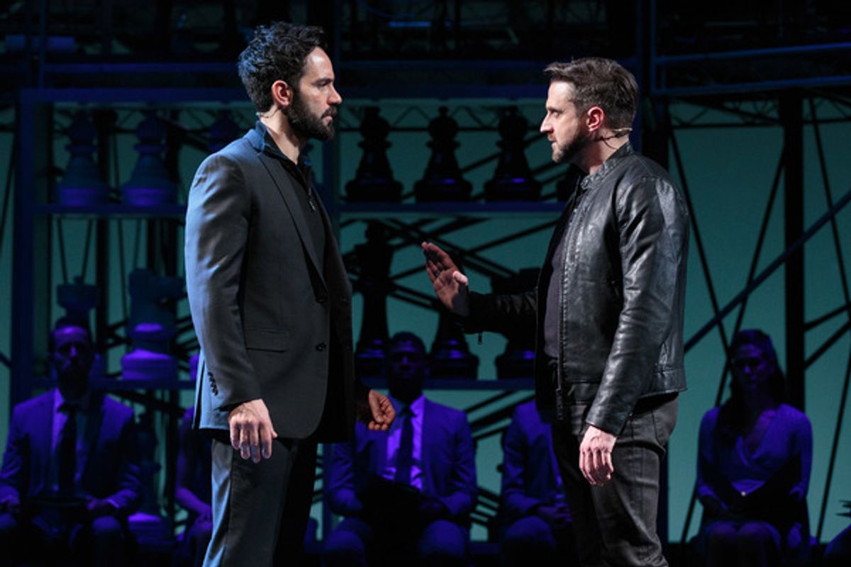 Ramin Karimloo and Raul Esparza at 