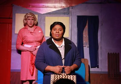 (front to back) Robert Williams and Ed Jones in Hell in a Handbag Productionâ€™  Photo