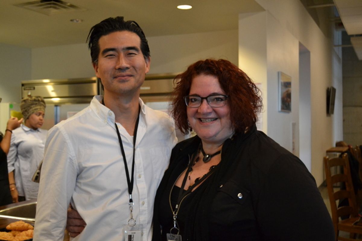 Ryun Yu (Gordon Hirabayashi) and Director Jessica Kubzansky at 