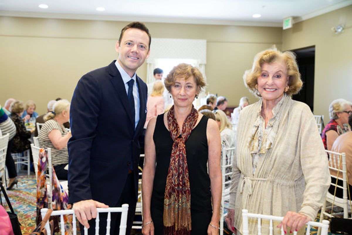 Daniel Biaggi, Nina Bernstein Simmons, Gladys Benenson at 