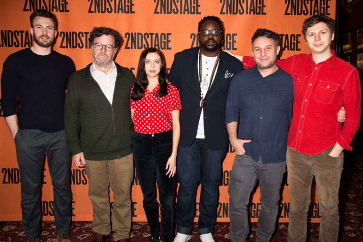Chris Evans, Kenneth Lonergan, Bel Powley, Brian Tyree Henry, Trip Cullman, Michael Cera at 
