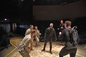 Stephen Thorne as Iago, Ryan Broussard as Montano, Daniel Duque-Estrada as Lodovico,  Photo