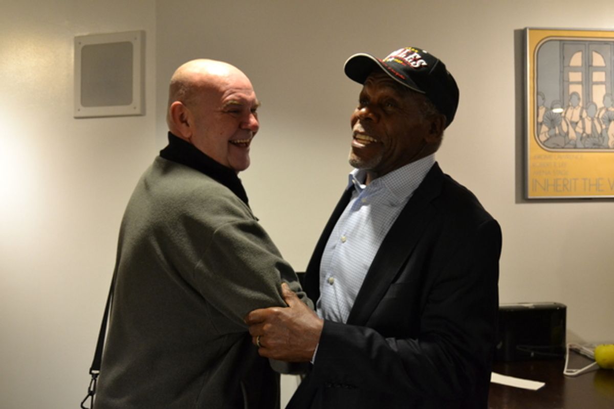 Jack Willis (President Lyndon Baines Johnson) and Actor and Political Activist Danny Glover at 