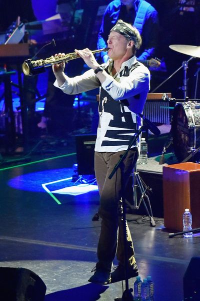 Jazz and fusion saxophonist, Bill Evans, performs with the ManDoki Soulmates at the B Photo