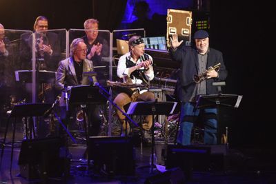 World premier jazz fusion trumpet player, Randy Brecker, performs with the ManDoki So Photo