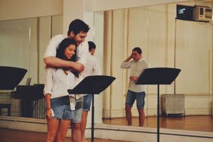 Hannah Bailey (Elizabeth) & Nick Newling (Sal) in the FLOOD reading Photo