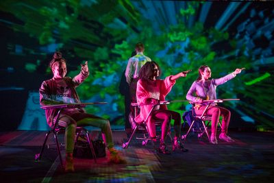  Nina Ganet (Andi), Birgundi Baker (Tara) and Dyllan Rodrigues-Miller (Shauna)  Photo