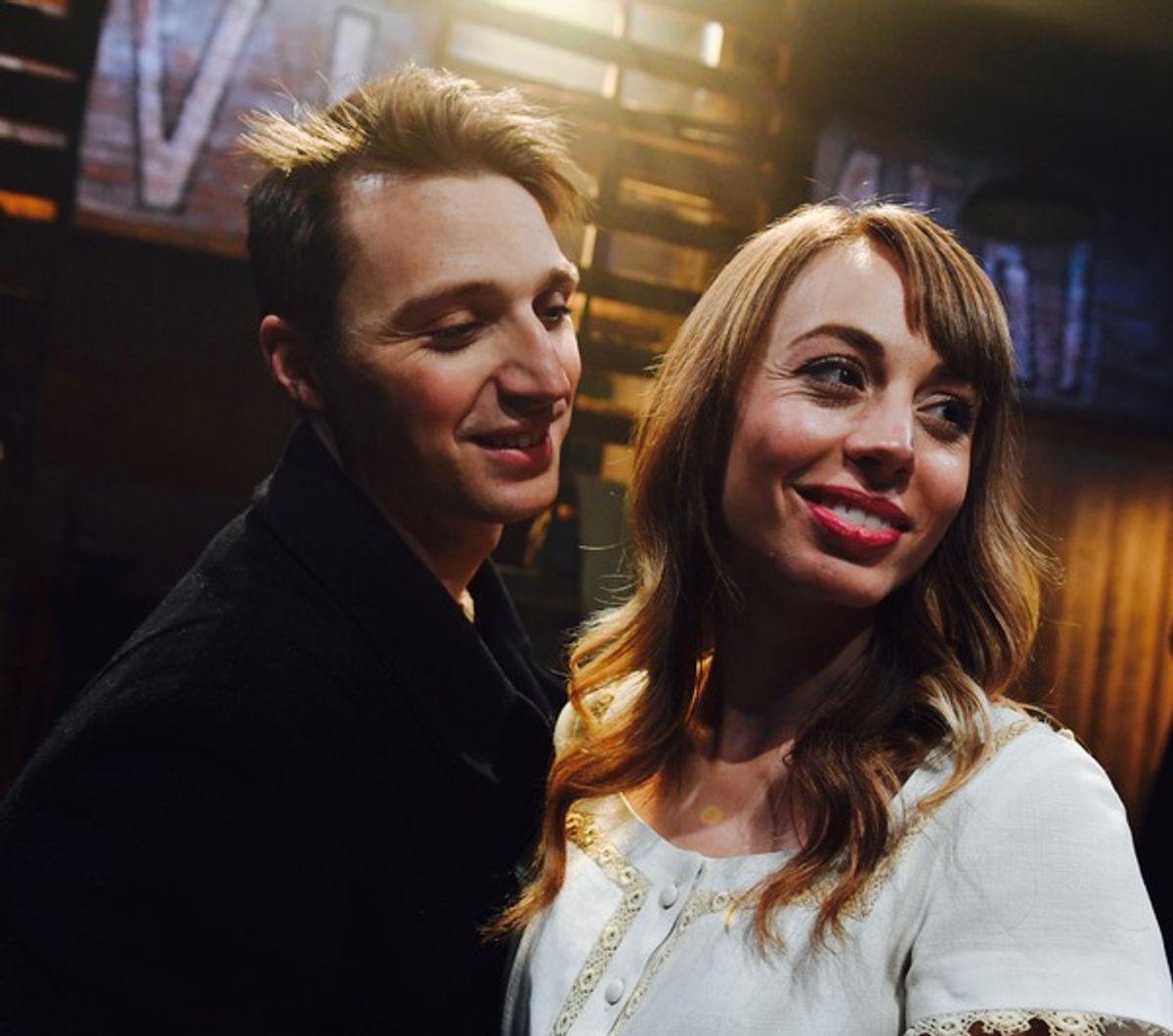 Sam Faustine as Anthony Hope and Monique Hafen* as Johanna  at 