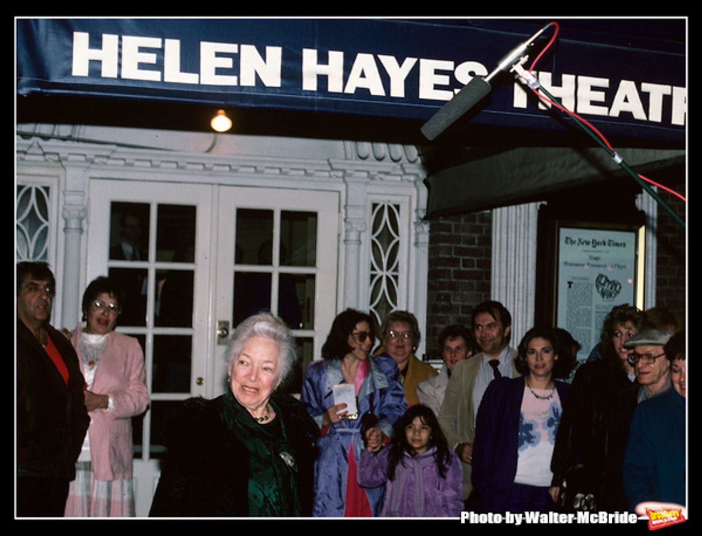 Photo Throwback: Helen Hayes Visits the Helen Hayes Theatre in 1988  Image