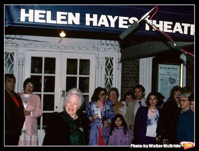 Helen Hayes pictured in New York City at the reopening of the Helen Hayes Theatre on  Photo