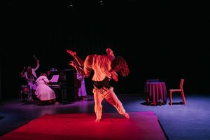 â€"The Fighterâ€ (left to right) Dana Murphy, Katie Mazzini, Cooper Forsman  Photo