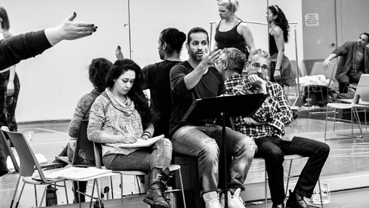 Valeria Cossu, Luis Salgado and Axel Rod performing Arts Center Producer and Rew Deprisco at 