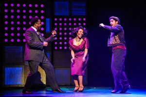 Warren G. Nolan Jr as Delray, Simone Gundy as Felicia, and Barrett Riggins as Huey @ BroadwayWorld Warren G. Nolan Jr as Delray, Simone Gundy as Felicia, and Barrett Riggins as Huey Photo