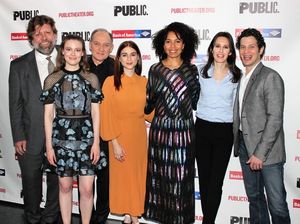 Oskar Eustis, Gillian Jacobs, Zach Grenier, Aya Cash, Eisa Davis, Sara Burgess and Th Photo