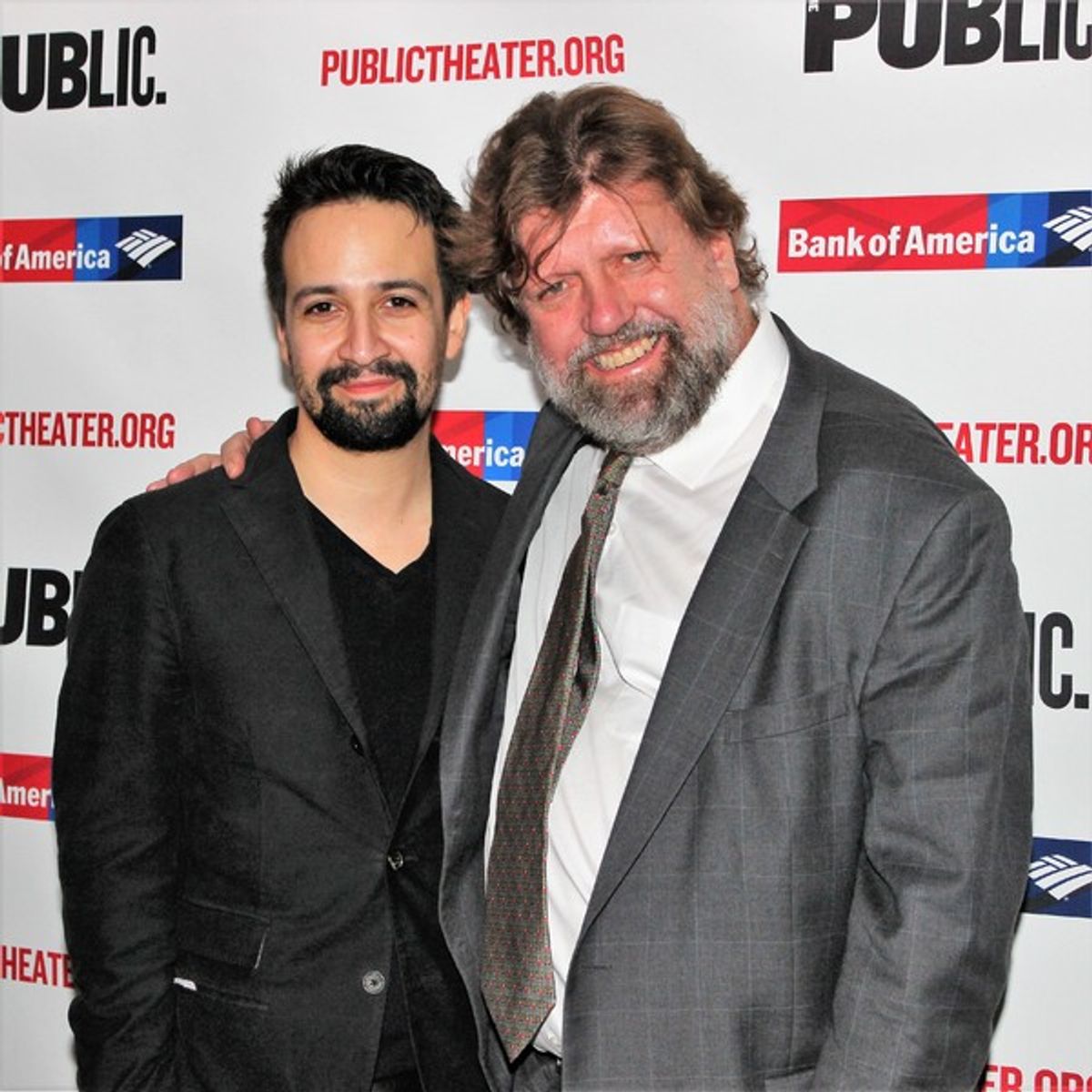 Lin-Manuel Miranda and Oskar Eustis at 