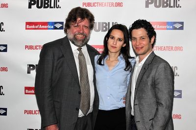 Oskar Eustis, Sarah Burgess and Thomas Kail Photo