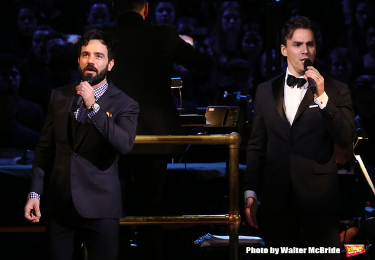 Ramin Karimloo and Ryan Silverman at 