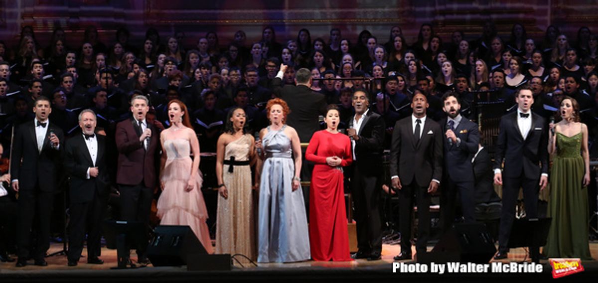 Tony Yazbeck, Allan Corduner, Michael Arden, Sierra Boggess, Nikki Rene Daniels, Carolee Carmello, Lea Salonga, Norm Lewis, Quentin Earl Darrington, Ramin Karimloo, Ryan Silverman and Laura Osnes  at 