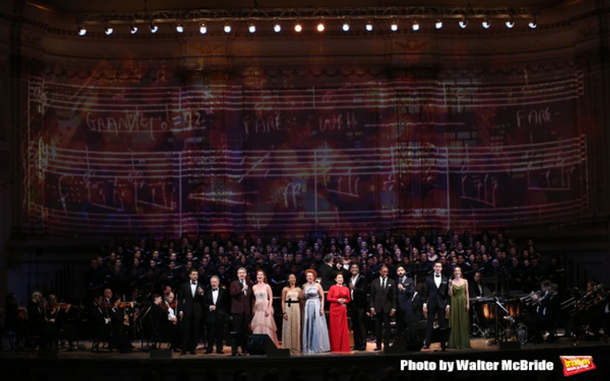 Tony Yazbeck, Allan Corduner, Michael Arden, Sierra Boggess, Nikki Rene Daniels, Carolee Carmello, Lea Salonga, Norm Lewis, Quentin Earl Darrington, Ramin Karimloo, Ryan Silverman and Laura Osnes  at 