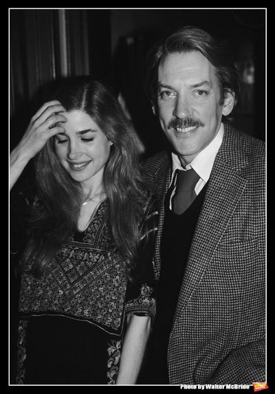 Donald Sutherland and Blanche Baker pictured together backstage after their Opening N Photo