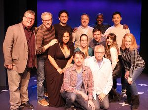 (top row) James Morgan (York Producing Artistic Director),
David Engel, Eric William Morris, Kilty Reidy, Gerry McIntrye, Karl Josef Co;
(middle row) Kathryn McCreary, Alyse Alan Louis, David Josefsberg, Gina Milo, Beth Glover;
(bottom row) David Hanc @ BroadwayWorld (top row) James Morgan (York Producing Artistic Director),
David Engel, Eric William Photo