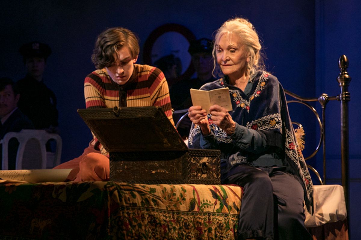 Bill Milner (Harold), Sheila Hancock (Maude)  at 