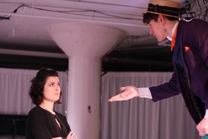 Allison Crews as Olivia and Ben Church as Feste Photo