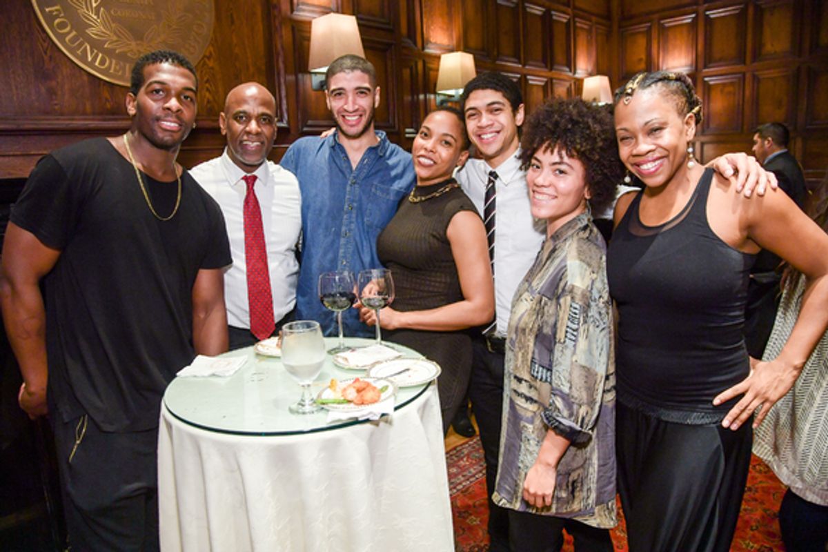 Madison McFerrin and Cast Members of Thoughts of a Colored Man at 